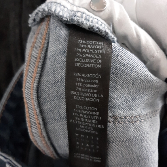 WHBM Slim Embroidered Crop Jeans - Picture 9 of 10